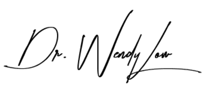 Photo of Dr. Wendy Low Signature